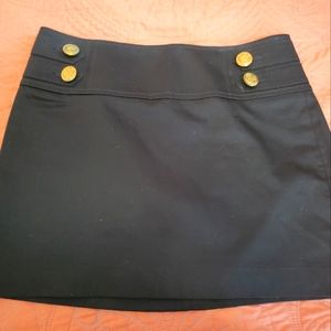 Black mini skirt